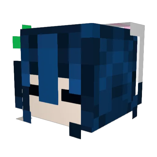 GalacticRain Minecraft avatar head, 3D render