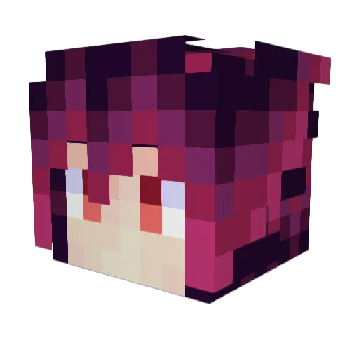 GalacticSoulReap Minecraft avatar head, 3D render