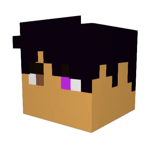 GalacticX04 Minecraft avatar head, 3D render