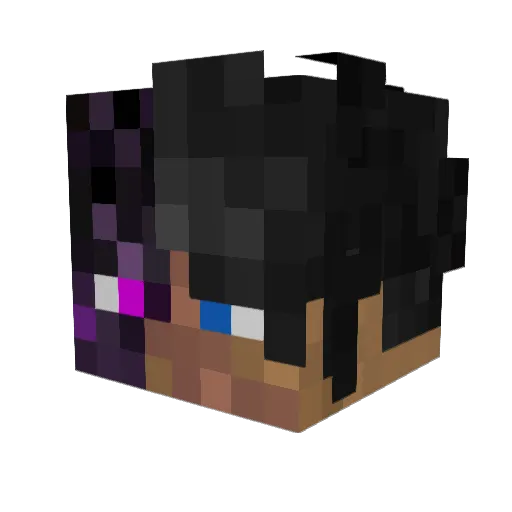 Galactic_2099 Minecraft avatar head, 3D render