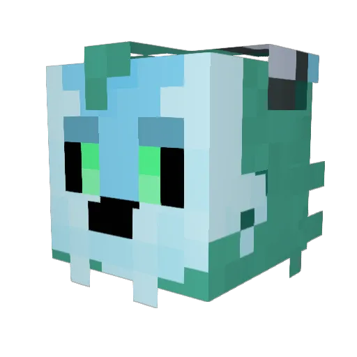 Galactic_Kat Minecraft avatar head, 3D render