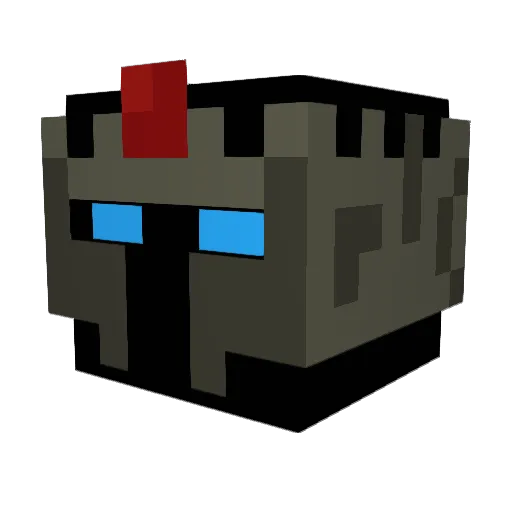 Galactic_Raccoon Minecraft avatar head, 3D render
