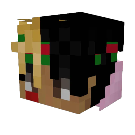 Galactic_Wxters Minecraft avatar head, 3D render