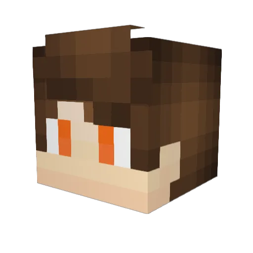 Galactic_Zangrix Minecraft avatar head, 3D render