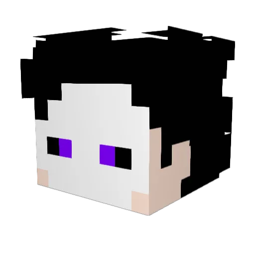 Galactikus1 Minecraft avatar head, 3D render