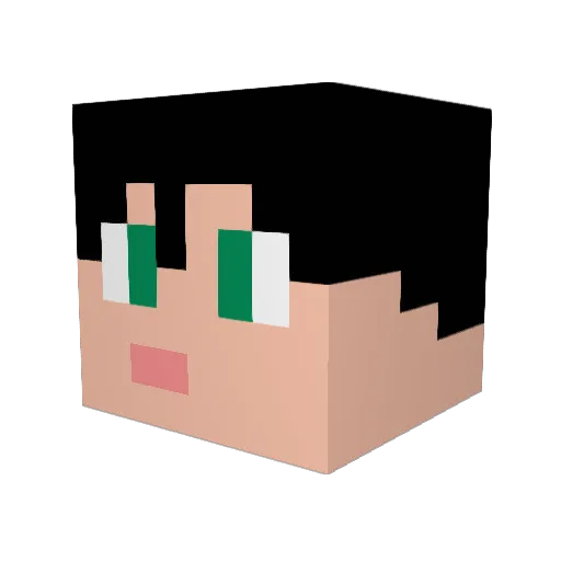 Galadi0 Minecraft avatar head, 3D render