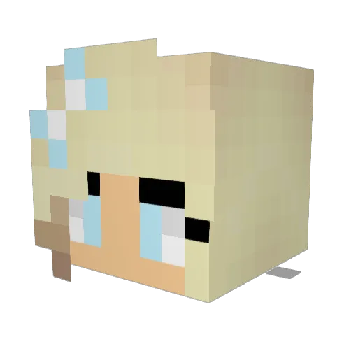 Galadriel888 Minecraft avatar head, 3D render