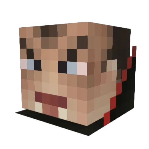 Galagan1990 Minecraft avatar head, 3D render