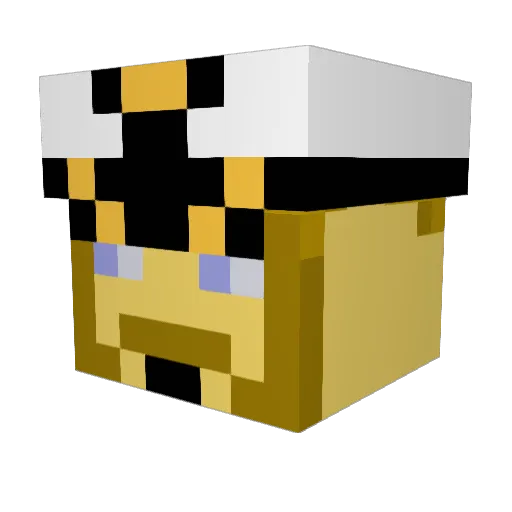 Galahad77 Minecraft avatar head, 3D render