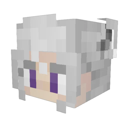 Galahad___ Minecraft avatar head, 3D render