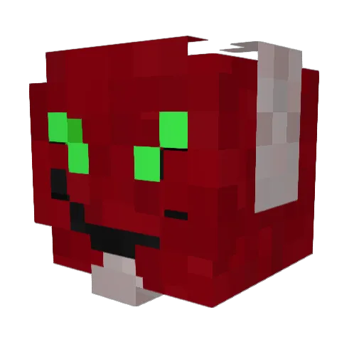 Galand504 Minecraft avatar head, 3D render