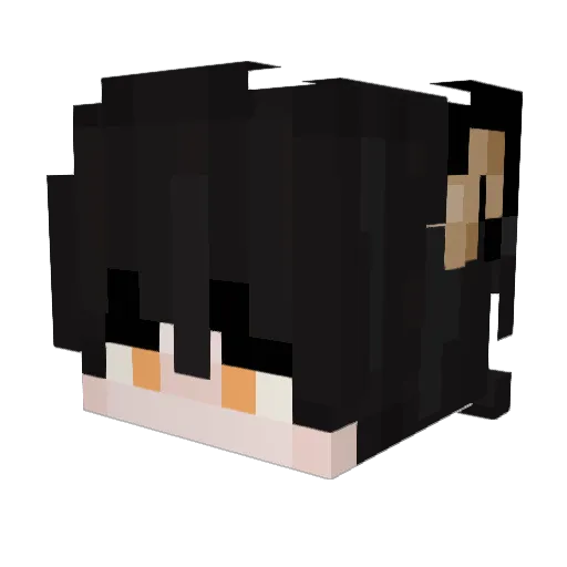 Galant_Louky Minecraft avatar head, 3D render