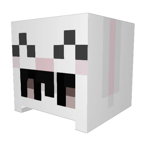 Galasis_GX Minecraft avatar head, 3D render