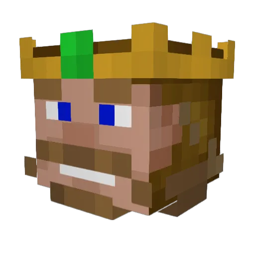 GalaticHitchiker Minecraft avatar head, 3D render