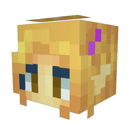 Galaticash Minecraft avatar head, 3D render