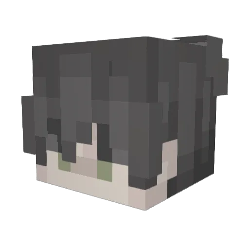 Galatos Minecraft avatar head, 3D render