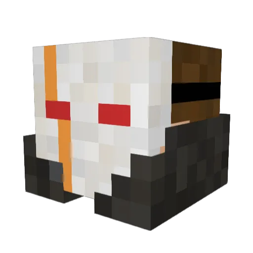 Galaway1 Minecraft avatar head, 3D render