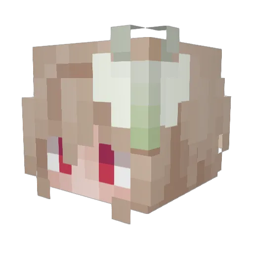 Galax0046 Minecraft avatar head, 3D render