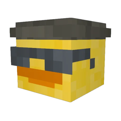 Galaxian2miner Minecraft avatar head, 3D render