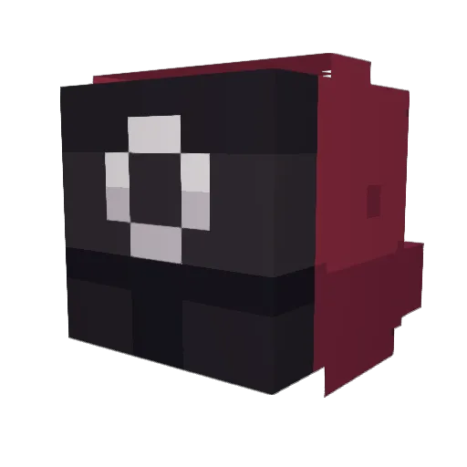Galaxie2402 Minecraft avatar head, 3D render