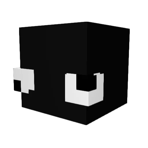 Galaxielol Minecraft avatar head, 3D render