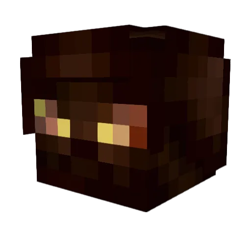 Galaxxii Minecraft avatar head, 3D render