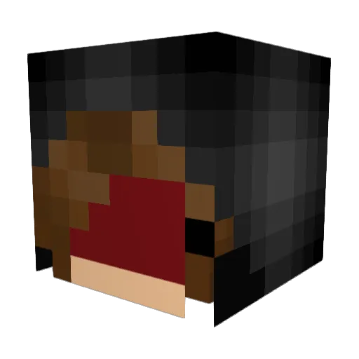 Galaxxys Minecraft avatar head, 3D render