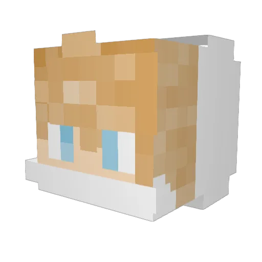 Galaxy1127 Minecraft avatar head, 3D render