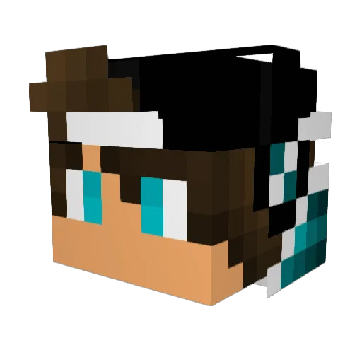 Galaxy121002 Minecraft avatar head, 3D render