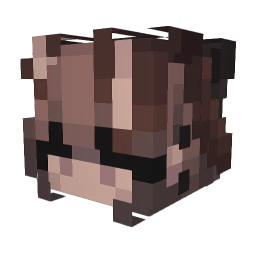 Galaxy431 Minecraft avatar head, 3D render