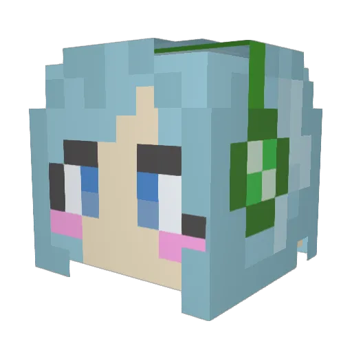 Galaxy7769 Minecraft avatar head, 3D render
