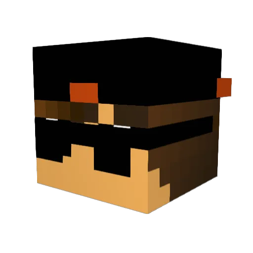 Galaxy89 Minecraft avatar head, 3D render