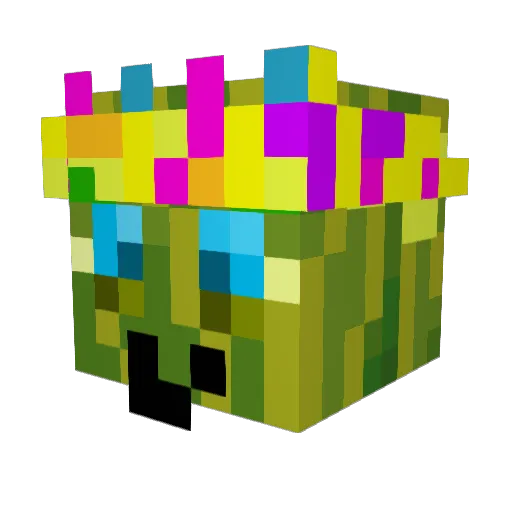 GalaxyBacon_ Minecraft avatar head, 3D render