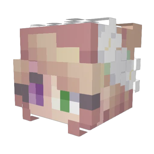 GalaxyBeeGames Minecraft avatar head, 3D render