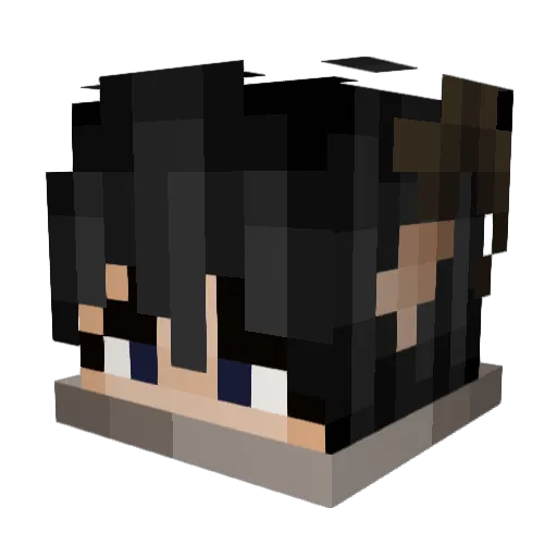 GalaxyBlep Minecraft avatar head, 3D render