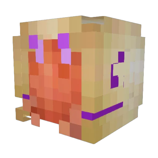 GalaxyCrabb Minecraft avatar head, 3D render