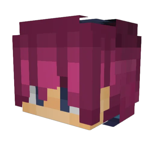 GalaxyDaisyy Minecraft avatar head, 3D render
