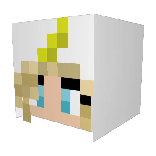 GalaxyFlower100 Minecraft avatar head, 3D render