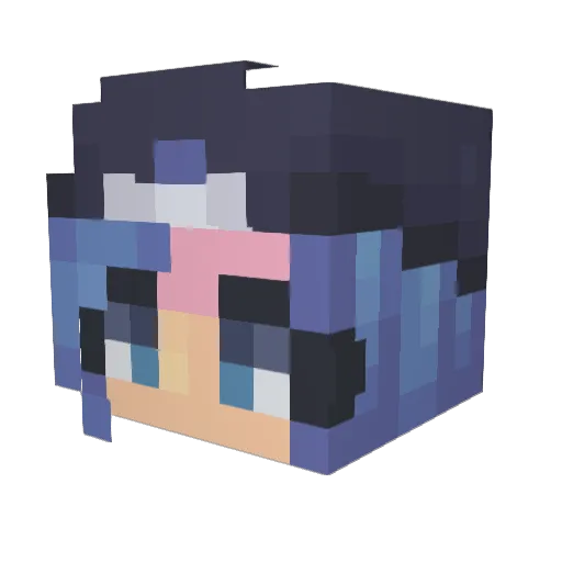 GalaxyGamer1O2 Minecraft avatar head, 3D render