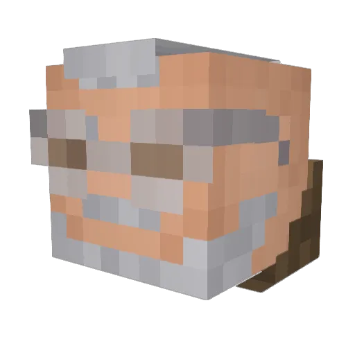 GalaxyGangsters Minecraft avatar head, 3D render