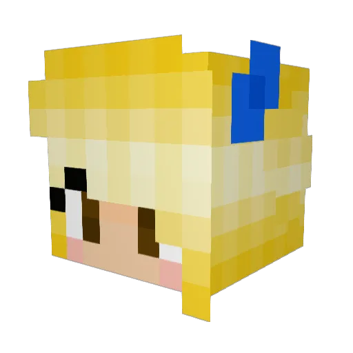 GalaxyGenesis10 Minecraft avatar head, 3D render