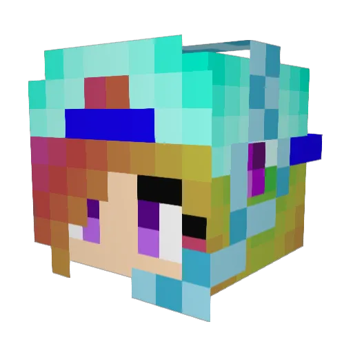 GalaxyGirl113 Minecraft avatar head, 3D render