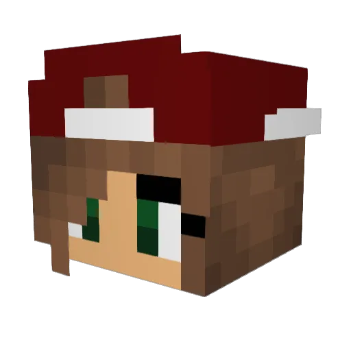 GalaxyGoesPink Minecraft avatar head, 3D render