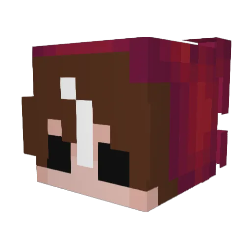 GalaxyGurl33 Minecraft avatar head, 3D render