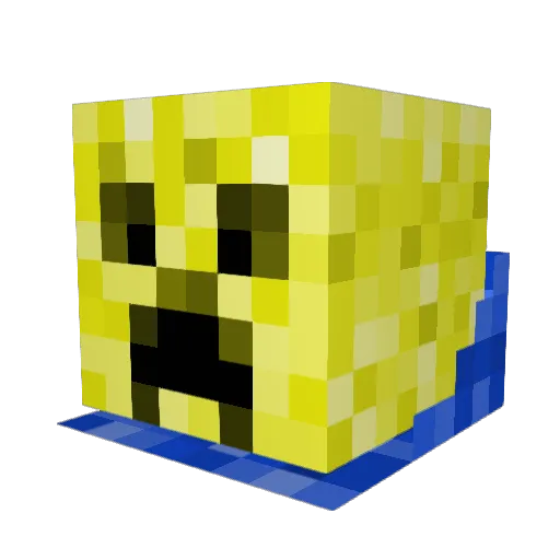 GalaxyHackOne Minecraft avatar head, 3D render