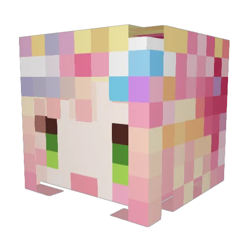 GalaxyHaruto Minecraft avatar head, 3D render