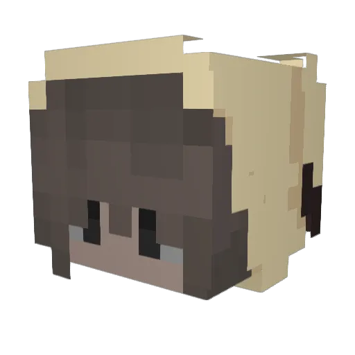 GalaxyLazy Minecraft avatar head, 3D render