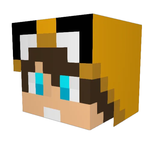 GalaxyLegends Minecraft avatar head, 3D render