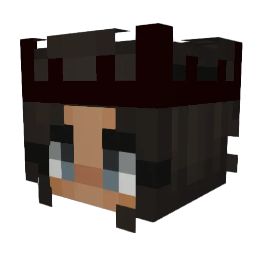 GalaxyLogic Minecraft avatar head, 3D render