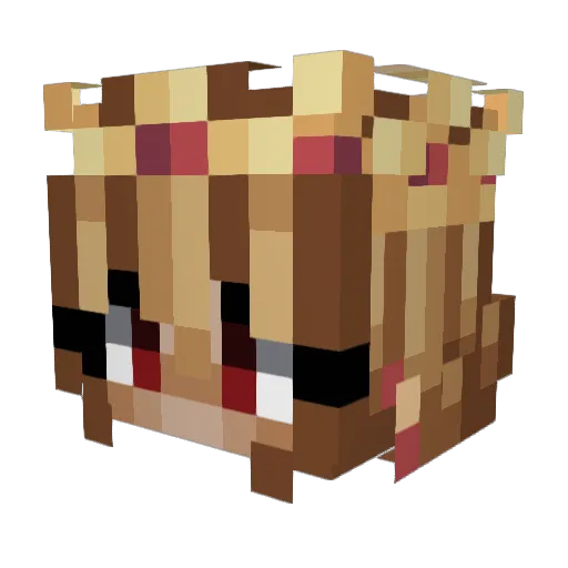 GalaxyLu Minecraft avatar head, 3D render